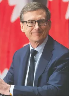  ?? THE CANADIAN PRESS ?? Tiff Macklem will be the next Bank of Canada governor. Macklem, dean of the University of Toronto’s Rotman School of Management, was chosen over BOC senior deputy governor Carolyn Wilkins.