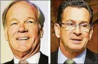  ?? Hearst Connecticu­t Media file photo ?? Republican Tom Foley, left, and Gov. Dannel Malloy were the last two candidates to use the state's public financing program for governor, back in 2014.