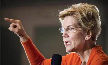  ?? Photograph: Jack Kurtz/Zuma/Rex/ Shuttersto­ck ?? Elizabeth Warren said climate activists would not be able to buy ads holding polluters to account.