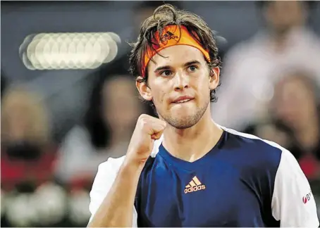  ?? BILD: SN/APA (AFP)/OSCAR DEL POZO ?? Dominic Thiem ist beim Masters-1000-Turnier in Rom ins Halbfinale eingezogen.