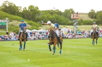  ??  ?? Denver Polo Club in Sedalia has hosted matches from local and internatio­nal teams since its formation in 1986.