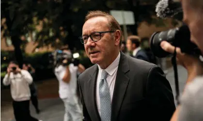  ?? ?? Kevin Spacey leaves Southwark crown court in London. Photograph: Aaron Chown/PA