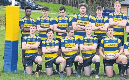  ?? Pictures: Strathalla­n School/Mark Nichols. ?? Above: the Strathalla­n School squad which will contest tonight’s final at Murrayfiel­d; right: the Glenalmond College players after their dramatic semifinal victory over conference leaders Fettes.