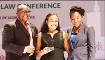  ??  ?? L-R: Mr. George Etomi, Pioneer Chairman, NBA-SBL, Mrs. Yetunde Okojie and Mrs. Elvina Obidi