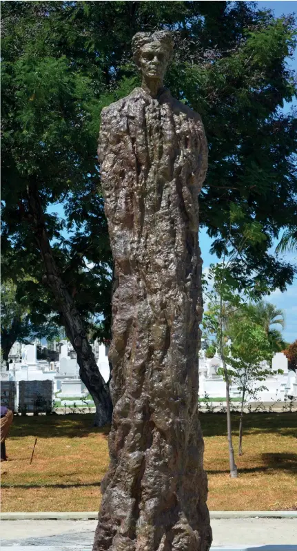  ??  ?? Obra escultóric­a realizada por el artista cubano Alberto Lescay.