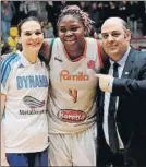  ?? FOTO: FIBA ?? Mondelo, con Petrovic y Yacoubou