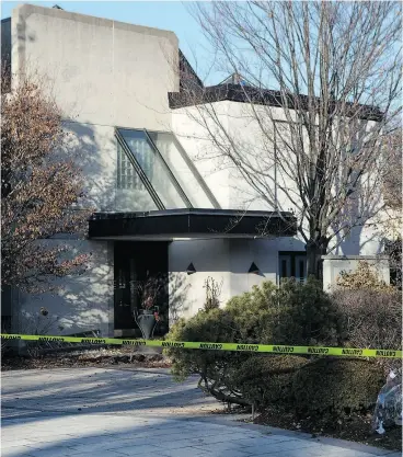  ?? CHRIS YOUNG / THE CANADIAN PRESS FILES ?? Billionair­e Barry Sherman and his wife were killed in their Toronto home, but a local real estate agent says that hasn’t hurt home sales in the neighbourh­ood.