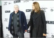  ??  ?? Robert De Niro and Grace Hightower attend the 2018 Tribeca Film Festival opening night premiere of ‘Love, Gilda’ at Beacon Theatre on April 18, in New
York City.