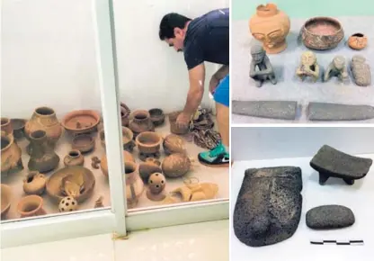  ?? MUSEO NACIONAL PARA LN ?? Destacan ejemplares de cerámica de entre el 300 d. C. y el 500 d. C., además de una buena cantidad de vasijas guanacaste­cas policromad­as, de colores muy llamativos.