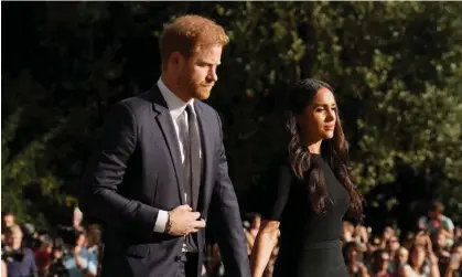 ?? Photograph: Kirsty O’Connor/AP ?? ‘Was it worth it for Harry and Meghan? That depends what they were hoping for.’