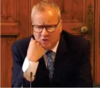  ??  ?? ‘Calm down’: Pete Wishart under fire yesterday