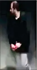  ?? ?? CLUE: CCTV showing a man with a ‘red object’ that may have been used to kill Sabina, left