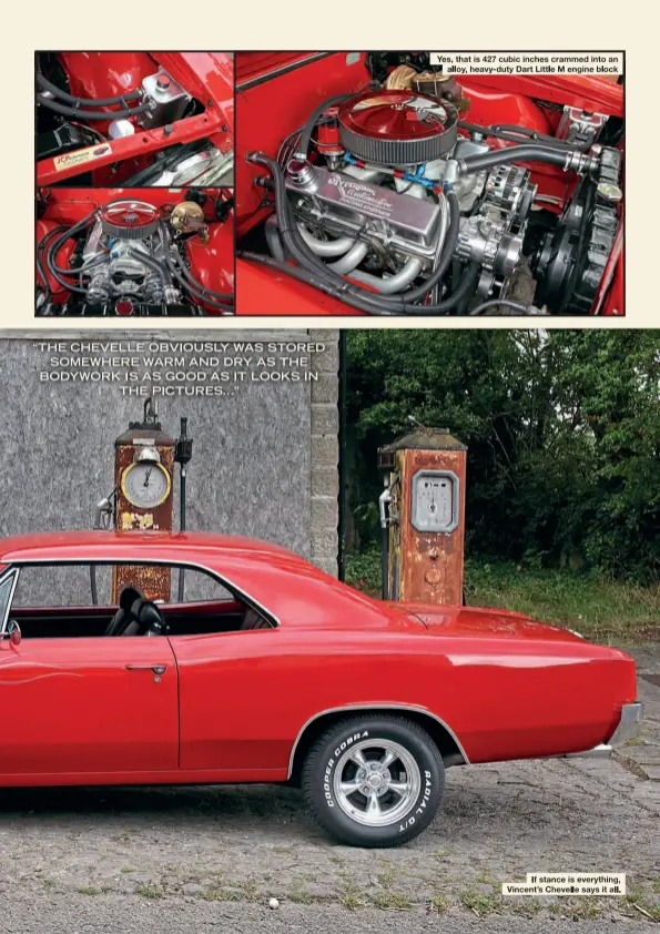  ??  ?? es, that is 427 cubic inches crammed into an alloy, heavy-duty Dart Little M engine block