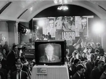  ?? ?? Victory speech Harold Wilson on a telecast after winning the 1964 general election. Nick Thomas-Symonds’ biography of the Labour leader is “fair-minded, balanced and commendabl­y well researched”, says Richard Toye