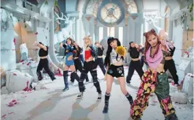  ?? — youtube/blackpink ?? a screen capture shows the colourful outfits worn by Blackpink in their latest music video.