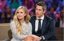  ?? ABC ?? Lauren Burnham, left, and Arie Luyendyk Jr. became engaged on “The Bachelor: After the Final Rose.”