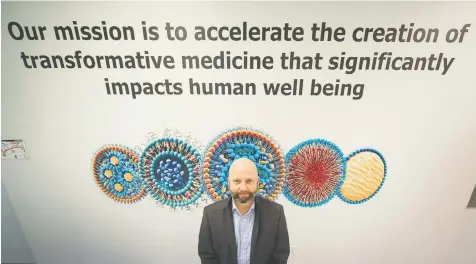  ?? ArlEN rEDEkOP ?? James Taylor, CEO of Precision NanoSystem­s, says the mRNA technology behind the medicines the company is developing will have an impact on diseases beyond COVID-19.