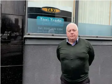  ?? ?? Taxi operator Brian O’Hara fears there will be a lack of black taxis available