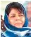  ??  ?? People cutting across party lines and other affiliatio­ns are united in their fight against dilution of Article 35A. As I have already stated before, fiddling with J- K’s special status will have catastroph­ic ramificati­ons for the entire country.Mehbooba Mufti, former Chief Minister and PDP president