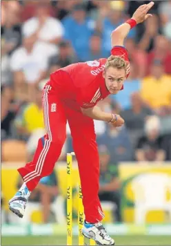  ?? Picture: Getty. ?? Stuart Broad in action during yesterday’s T20 opener.