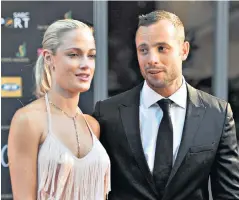  ??  ?? Paralympic sprinting star Oscar Pistorius and his late model girlfriend Reeva Steenkamp