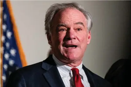  ?? Photograph: Eric Lee/Bloomberg via Getty Images ?? Tim Kaine at the Capitol in Washington DC on 18 January 2022.