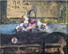  ?? FOTO: COURTESY BECK & EGGELING INTERNATIO­NAL FINE ART ?? Dieser von Édouard Manet 1880 in Öl gemalte Blumenkorb (Panier fleuri) ist eines der Bilder, die im kommenden Jahr in Lindau zu sehen sein werden.