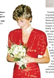  ?? Getty Images ?? Princess Diana pictured in a gown designed by Bruce Oldfield in 1991.