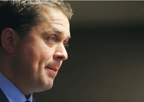  ?? JIM WELLS/POSTMEDIA NEWS ?? Conservati­ve Leader Andrew Scheer would not oppose the cancellati­on of a planned rally at the University of Toronto by the white separatist Canadian Nationalis­t Party, which the school announced Wednesday, according to Scheer spokesman Jake Enwright.