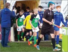  ??  ?? Wicklow Rovers and Tullamore take to the field in Dalymount Park.