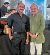  ?? ?? Nayar with ‘2018’ producer Venu Kunnappily (left).