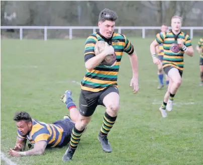  ?? Barry Hobson ?? ●●Action from Littleboro­ugh’s game against Burnley