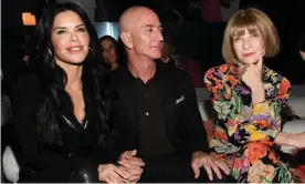  ?? Photograph: Kevin Mazur/Getty Images ?? Amazon CEO Jeff Bezos and Anna Wintour at the Tom Ford show in February, 2020.