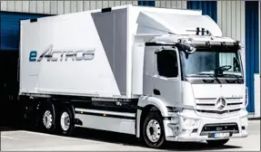  ??  ?? At the technologi­cal heart of the new Mercedes- Benz eActros is the drive unit with two integrated electric motors along with a two- speed transmissi­on.