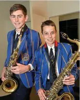  ??  ?? Paul Draheim (left) and James Crothers from Toowoomba Grammar School.