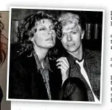  ?? ?? CANDID: Sarandon in her You photoshoot, left. Above: With Bowie in 1983 when they were lovers