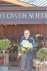  ??  ?? Jamie Fraser has been running the Flower Shed at Balgove Larder in St Andrews for five years. Although the Flower Shed is closed to visitors due to coronaviru­s restrictio­ns, Jamie will be creating bouquets this Valentine’s Day. Orders must be placed online from February 1-9 with KY16 local delivery only on February 13. balgove.com