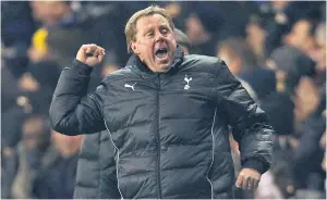  ??  ?? Passion player: Harry Redknapp at work on the touchline – ‘make people feel good about themselves’ was his mantra