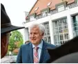  ?? Archivfoto: Merk ?? Seehofer bei einem Besuch in Gersthofen vor fast einem Jahr.