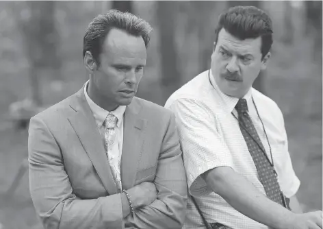  ?? HBO ?? Walton Goggins, left, and Danny McBride star in Vice Principals, which returns for a second season on Sunday. Both actors relish the show’s unpredicta­bility and its reluctance to conform to expectatio­ns imposed by genre or formula.