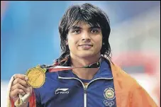  ?? PTI ?? Neeraj Chopra won gold at the CWG and the Asian Games.