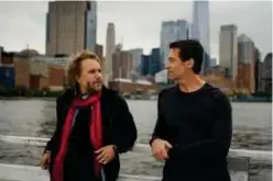  ?? Associated Press ?? Director Florian Zeller (left) with Hugh Jackman on the set of ‘The Son.’