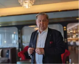  ?? FOTO: JOHANNA HÄGGBLOM ?? ■ Viking Lines vd Jan Hanses säger att investerin­gen i Rederi Ab Eckerö är en god investerin­g.