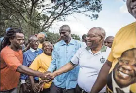  ?? Photo: Rajesh Jantilal/afp ?? A comeback: Former president Jacob Zuma has announced he is available to stand as ANC chair should his fans demand it.