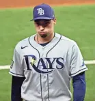  ?? KEVIN JAIRAJ/USA TODAY SPORTS ?? Blake Snell reacts as he’s taken out of the game Tuesday with the Rays leading.