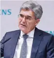  ?? FOTO: DPA ?? Siemens-Chef Joe Kaeser steht wegen der Abbaupläne in der Kritik.