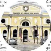  ?? Laura Trives ?? La Estación del Norte hoy es un centro cívico y ahí llegó el primer tren que arribó a Zaragoza en 1861.