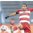  ?? FOTO: ANDREAS GORA/DPA ?? Emmanuel Iyoha beim Spiel bei Hertha BSC im Januar.