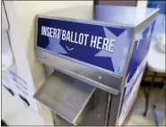  ?? MEDIANEWS GROIUP FILE PHOTO ?? The Berks County Board of Elections on Wednesday agreed to put a third ballot drop box — like this one in the county services center — at the county’s new South Campus in Mohnton in time for the November election.