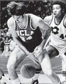  ?? Associated Press ?? KNOWN FOR HIS feistiness and energy, Dave Meyers, shown in a 1974 game, played on two national champion UCLA teams.
